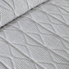 Serene Crinkle Stripe Duvet Cover Bedding Set White