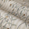 Sanderson Chinese Lanterns Embroidered Ready Made Pencil Pleat Curtains Linen