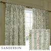 Sanderson Chinese Lanterns Embroidered Ready Made Pencil Pleat Curtains Sage