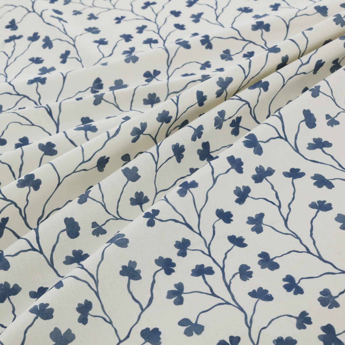Ashley Wilde Clover Fabric Navy