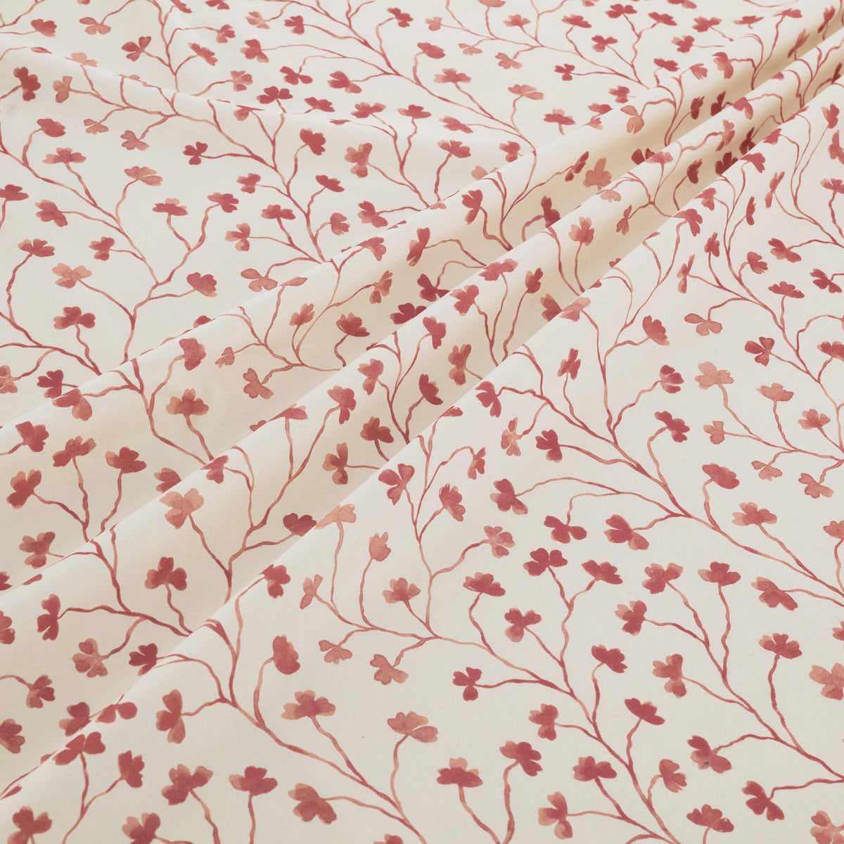 Ashley Wilde Clover Fabric Raspberry