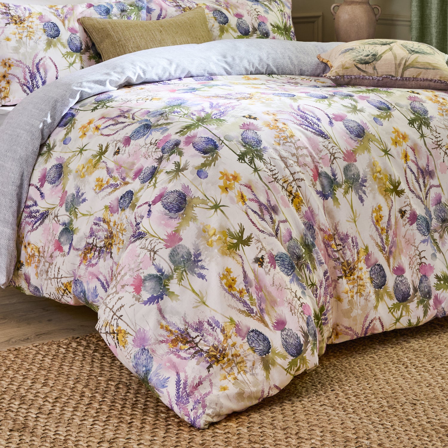 Voyage Maison Cluaran Soft Touch Country Cotton Duvet Cover Bedding Set Multi