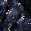 Fusion Cosmic Star Flannel Fleece Duvet Cover Bedding Set Navy