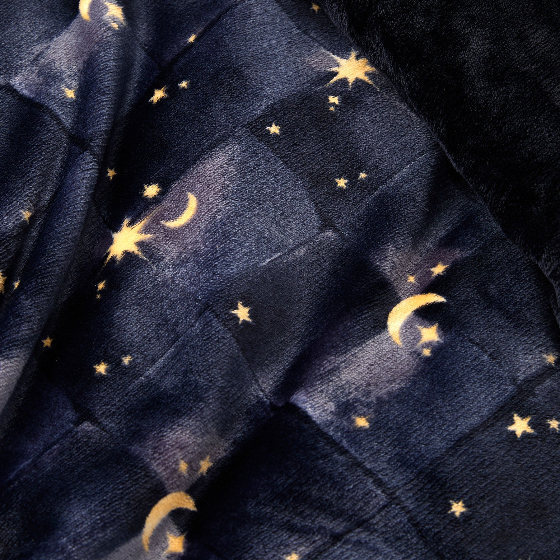 Fusion Cosmic Star Flannel Fleece Duvet Cover Bedding Set Navy