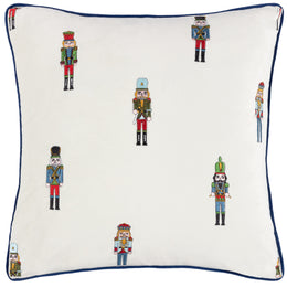 Classic Nutcracker Embroidered Filled Cushion 43cm x 43cm Multi