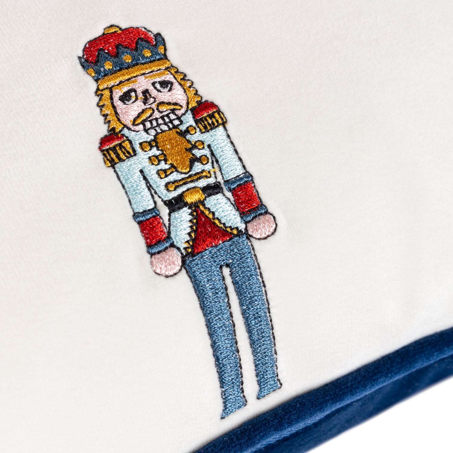 Classic Nutcracker Embroidered Filled Cushion 43cm x 43cm Multi