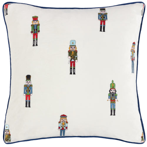 Classic Nutcracker Embroidered Filled Cushion 43cm x 43cm Multi
