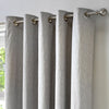 Fusion Cannes Thermal Ready Made Eyelet Blackout Curtains Silver