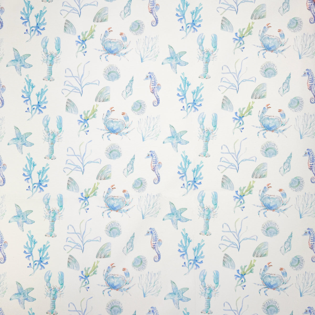 Sealife Water UV Resistant Outdoor Fabric Aqua