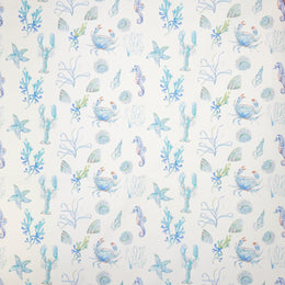 Sealife Water UV Resistant Outdoor Fabric Aqua