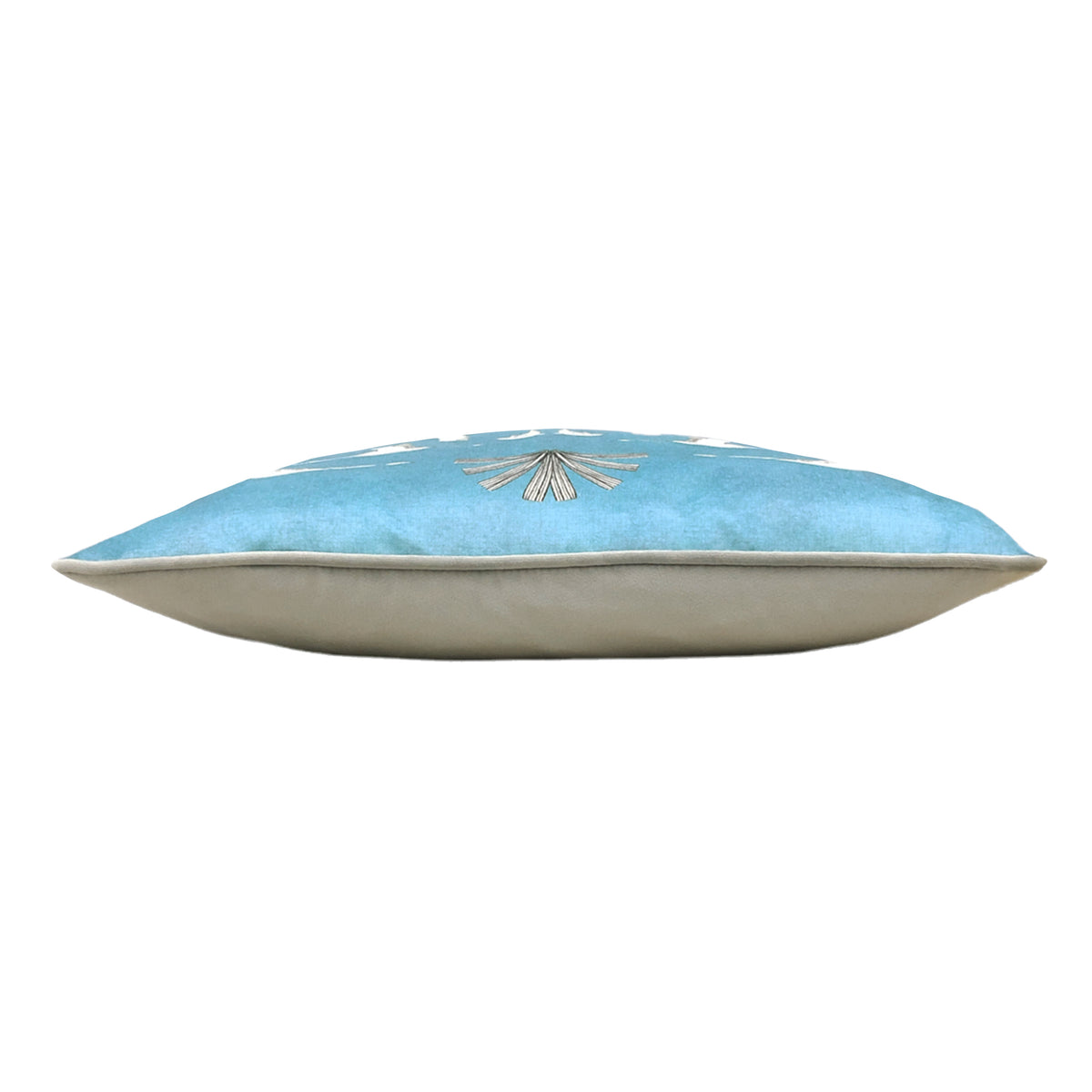 furn. Colony Palm Botanical 43cm x 43cm Filled Cushion Blue
