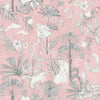 Furn Colony Palm Tropical Kingsize Duvet Cover Bedding Set Pink