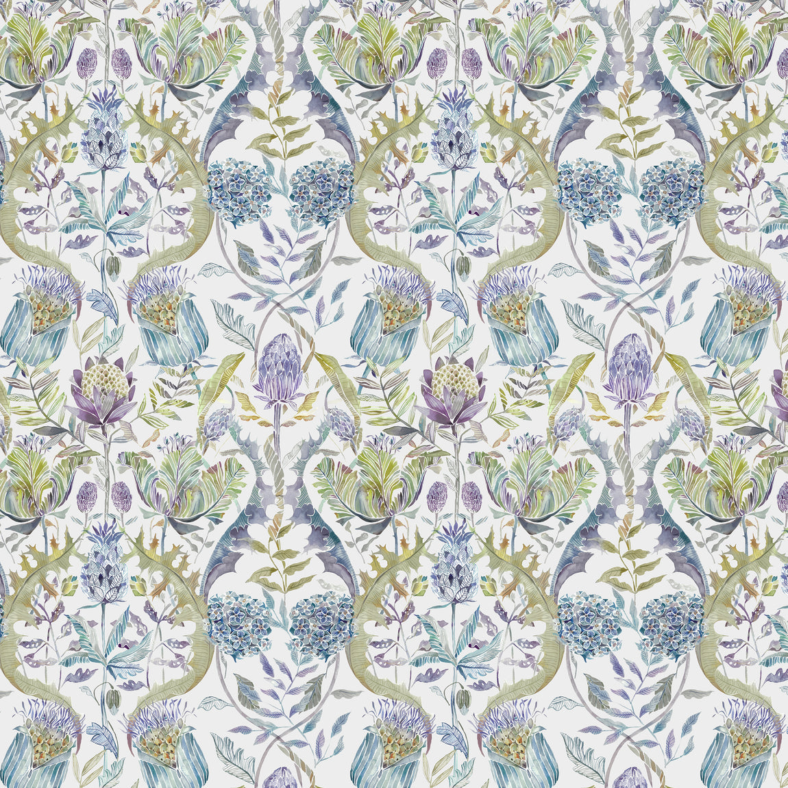 Voyage Maison Colscott Printed Cotton Fabric Skylark