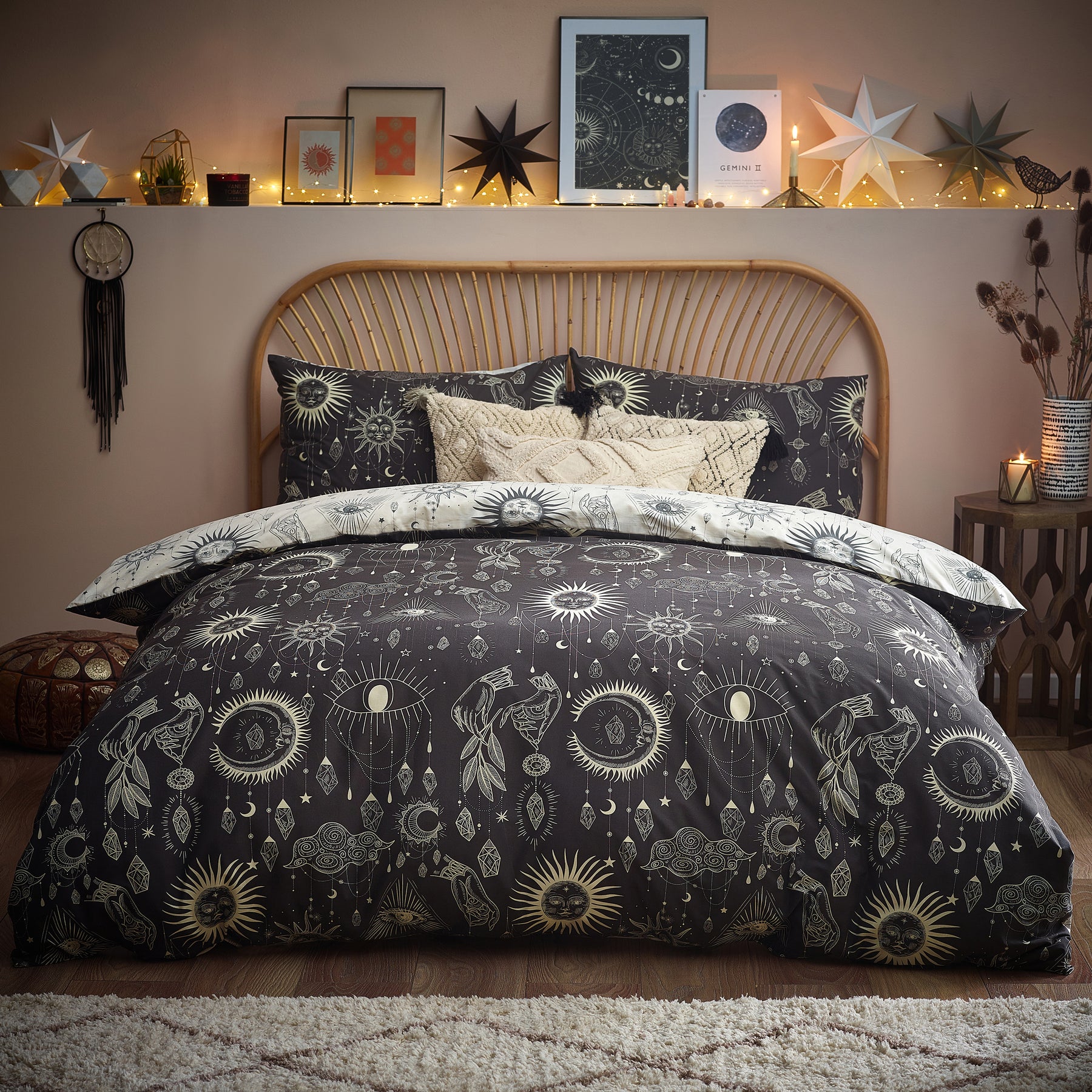 Furn Constellation Celestial Duvet Cover Bedding Set Multicolour