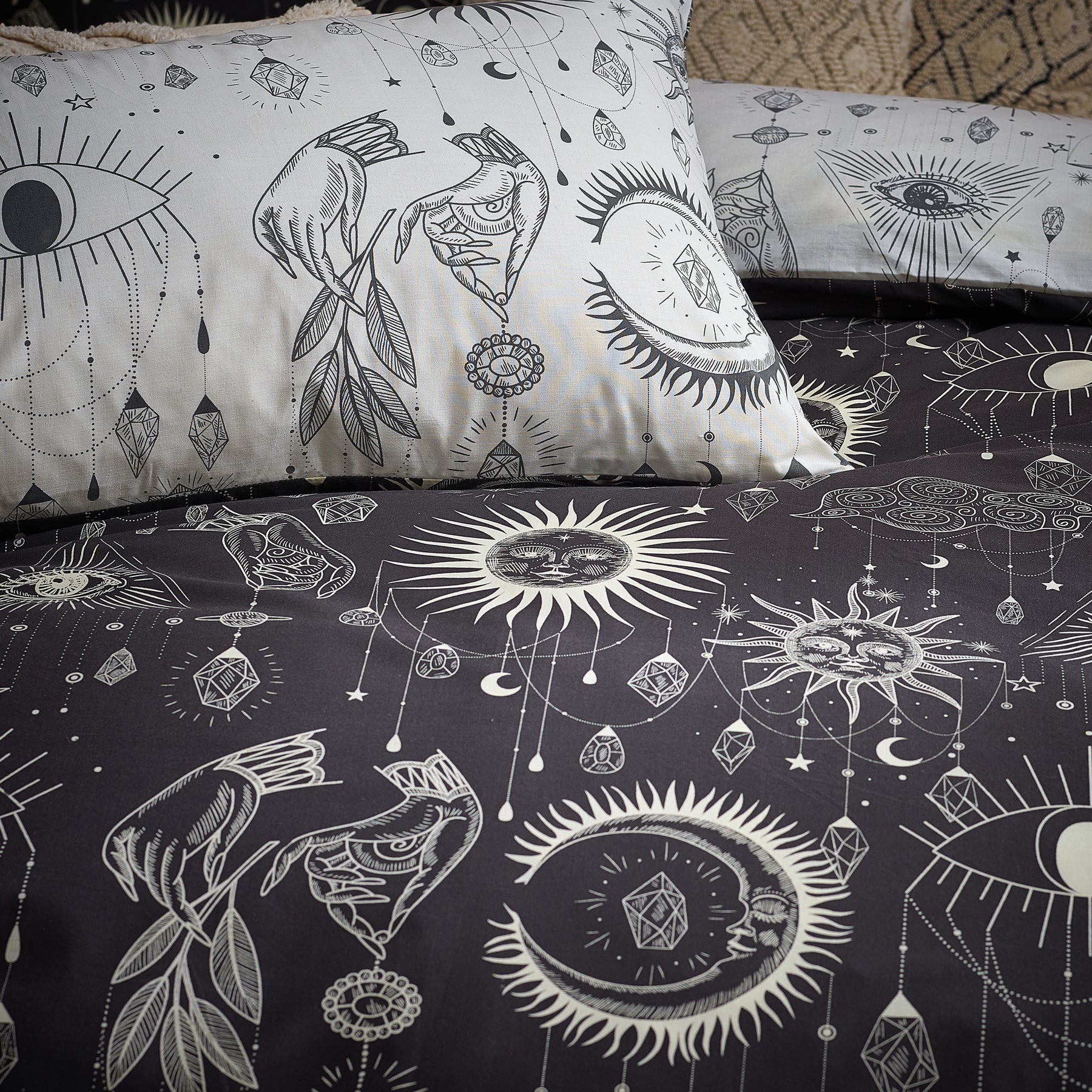 Furn Constellation Celestial Duvet Cover Bedding Set Multicolour