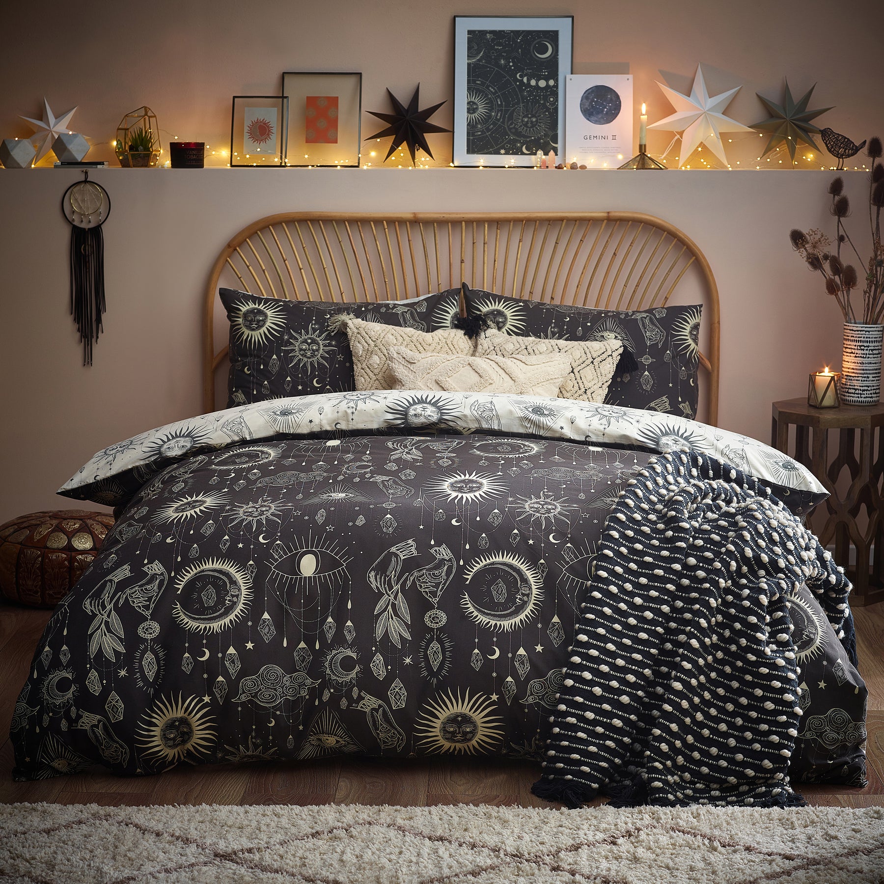 Furn Constellation Celestial Duvet Cover Bedding Set Multicolour