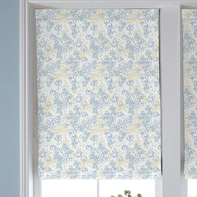 Laura Ashley Conwy Made to Measure Roman Blind Blue Sky