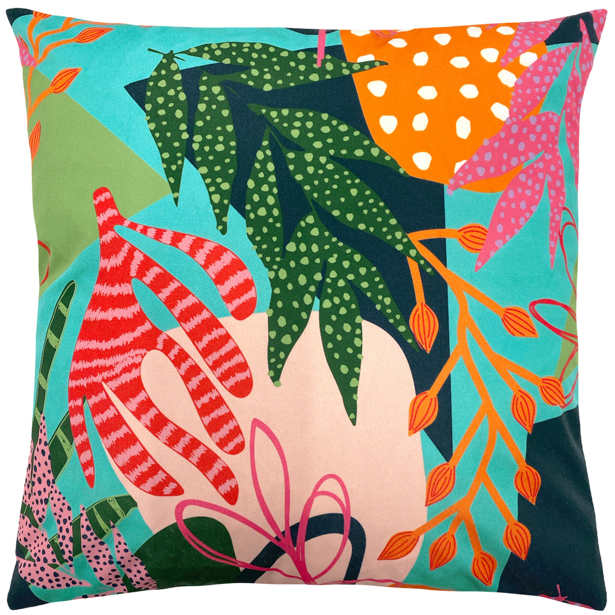 Coralina Floral Outdoor Filled Cushion 43cm x 43cm Multi
