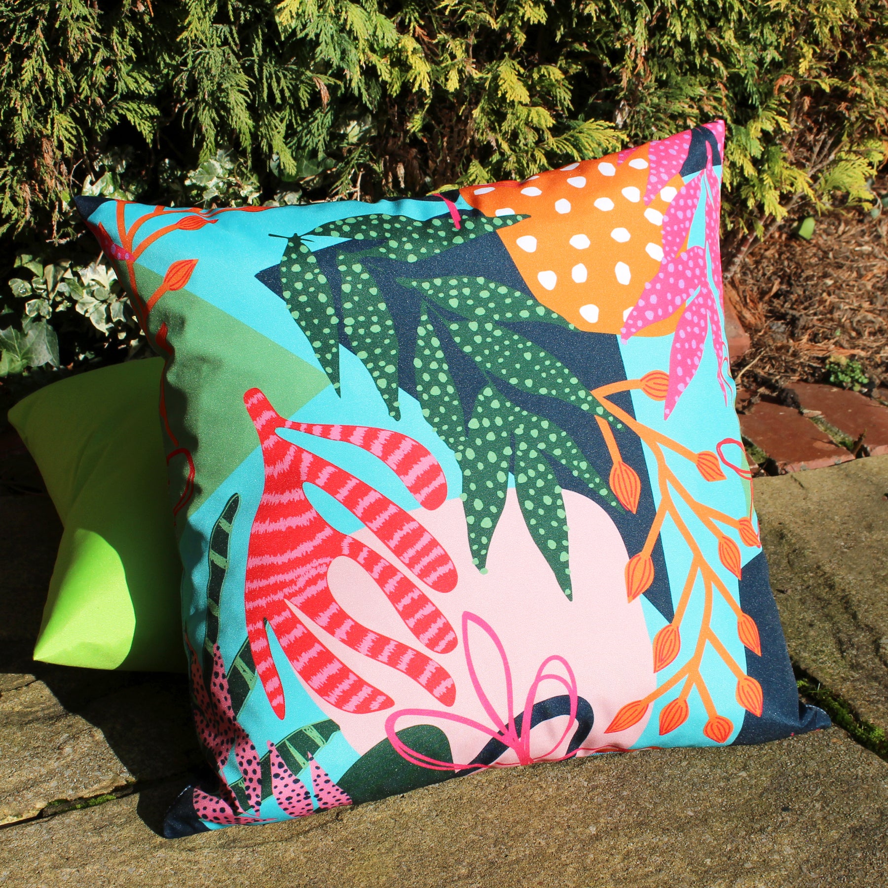 Coralina Floral Outdoor Filled Cushion 43cm x 43cm Multi