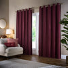 Paoletti Corinthian Velvet Ready Made Eyelet Curtains Merlot