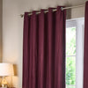 Paoletti Corinthian Velvet Ready Made Eyelet Curtains Merlot