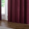 Paoletti Corinthian Velvet Ready Made Eyelet Curtains Merlot