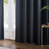 Paoletti Corinthian Velvet Ready Made Eyelet Curtains Midnight