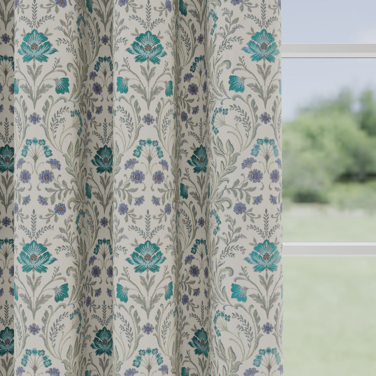 Cotswold Thermal Ready Made Blackout Curtains Blue