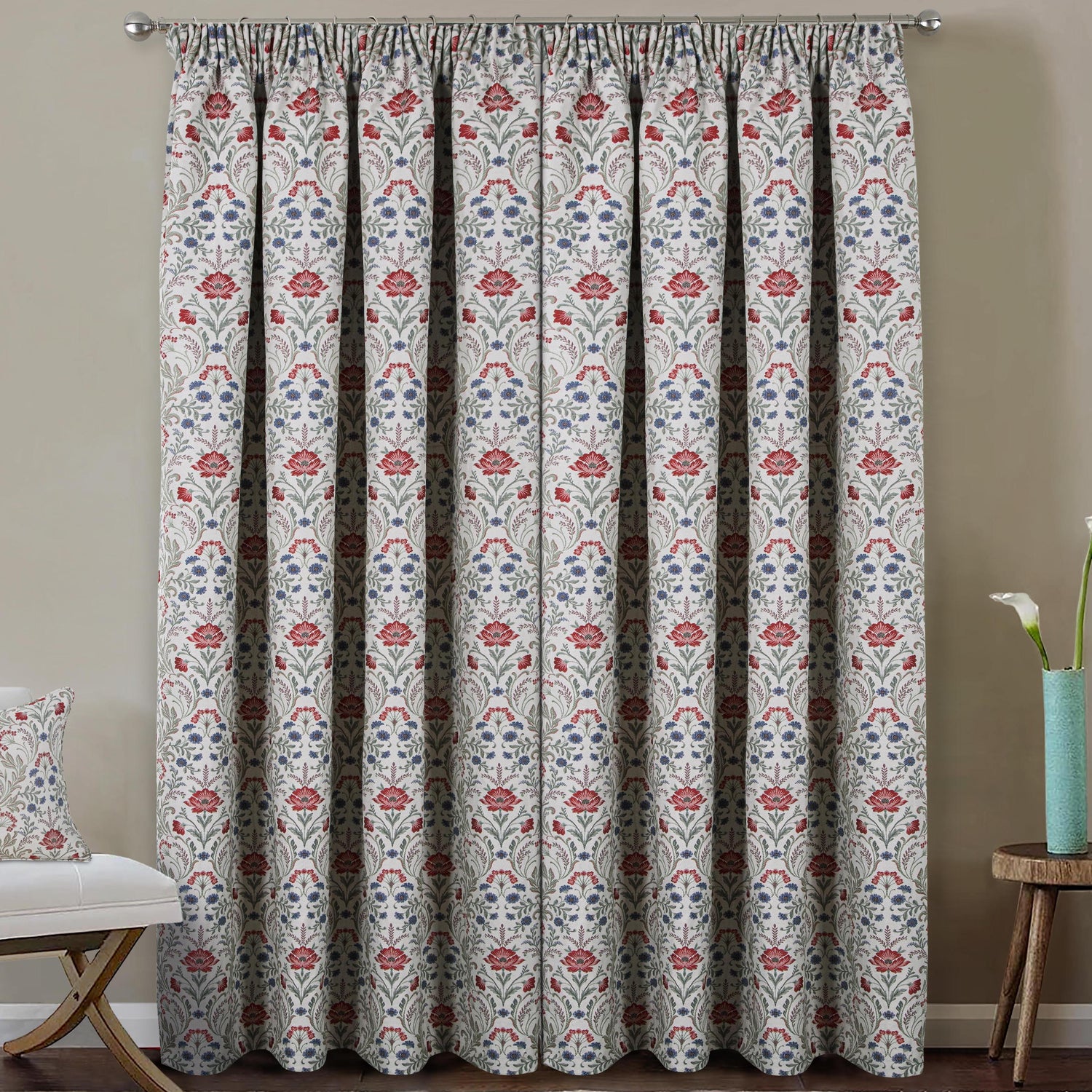 Cotswold Thermal Ready Made Blackout Curtains Red