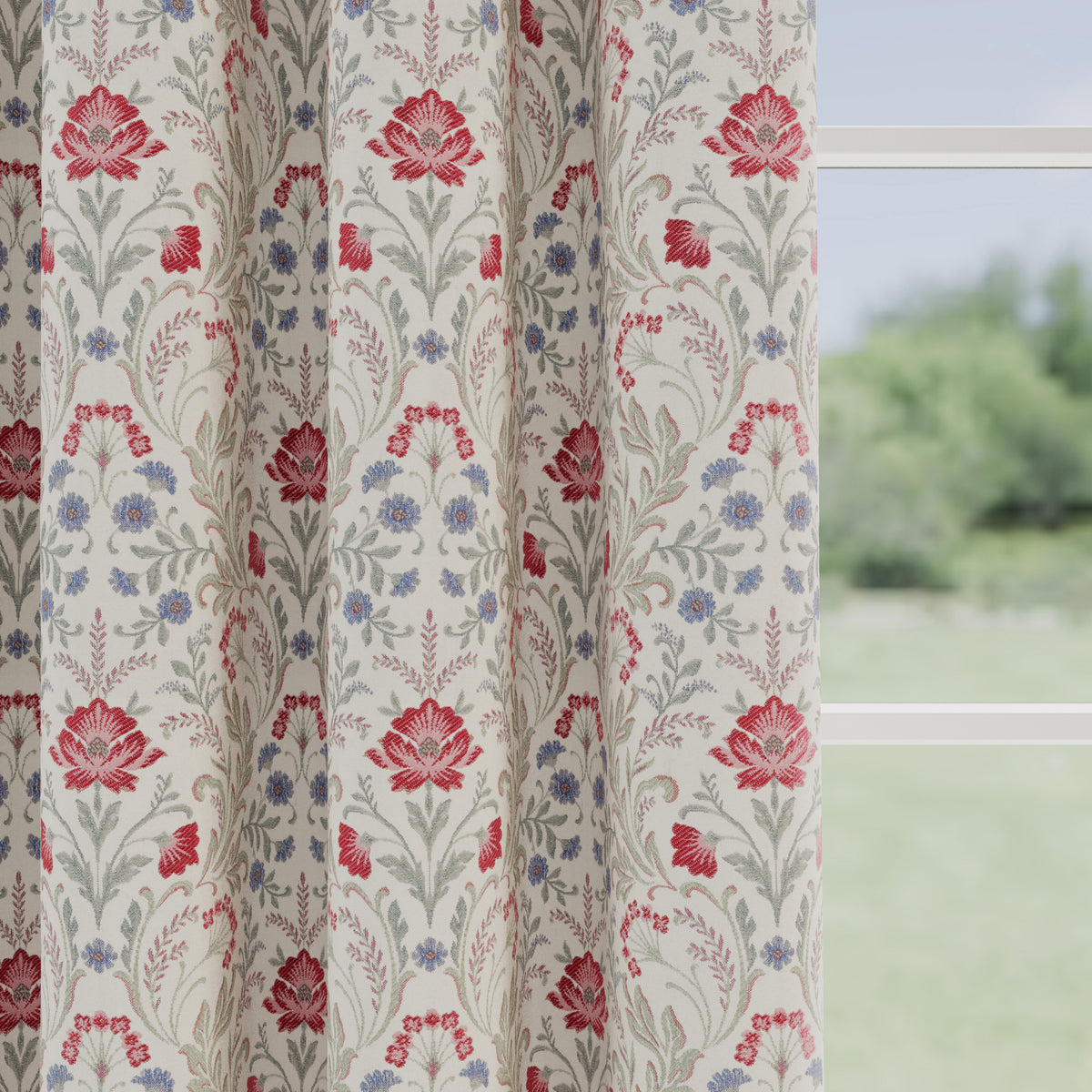 Cotswold Thermal Ready Made Blackout Curtains Red