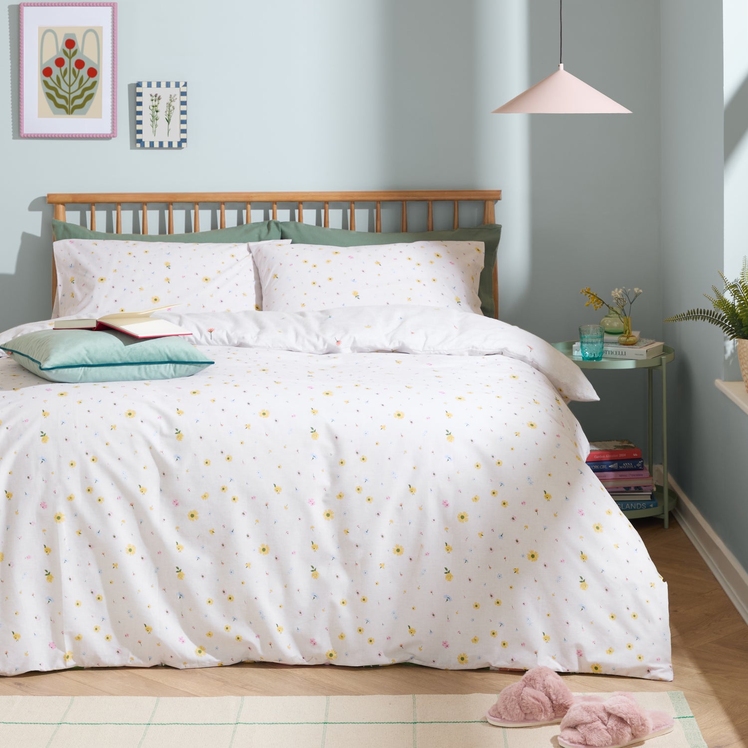 Cottage Garden Printed Duvet Cover Bedding Set Multi