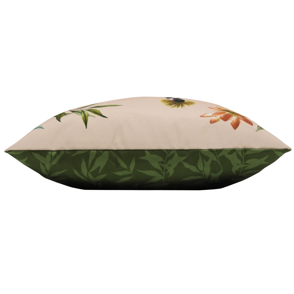 Cranes Outdoor Filled Cushion 43cm x 43cm Blush Forest