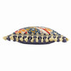 Morris & Co. Cray Tasselled Printed Velvet 55cm x 55cm Filled Cushion Indigo Berry