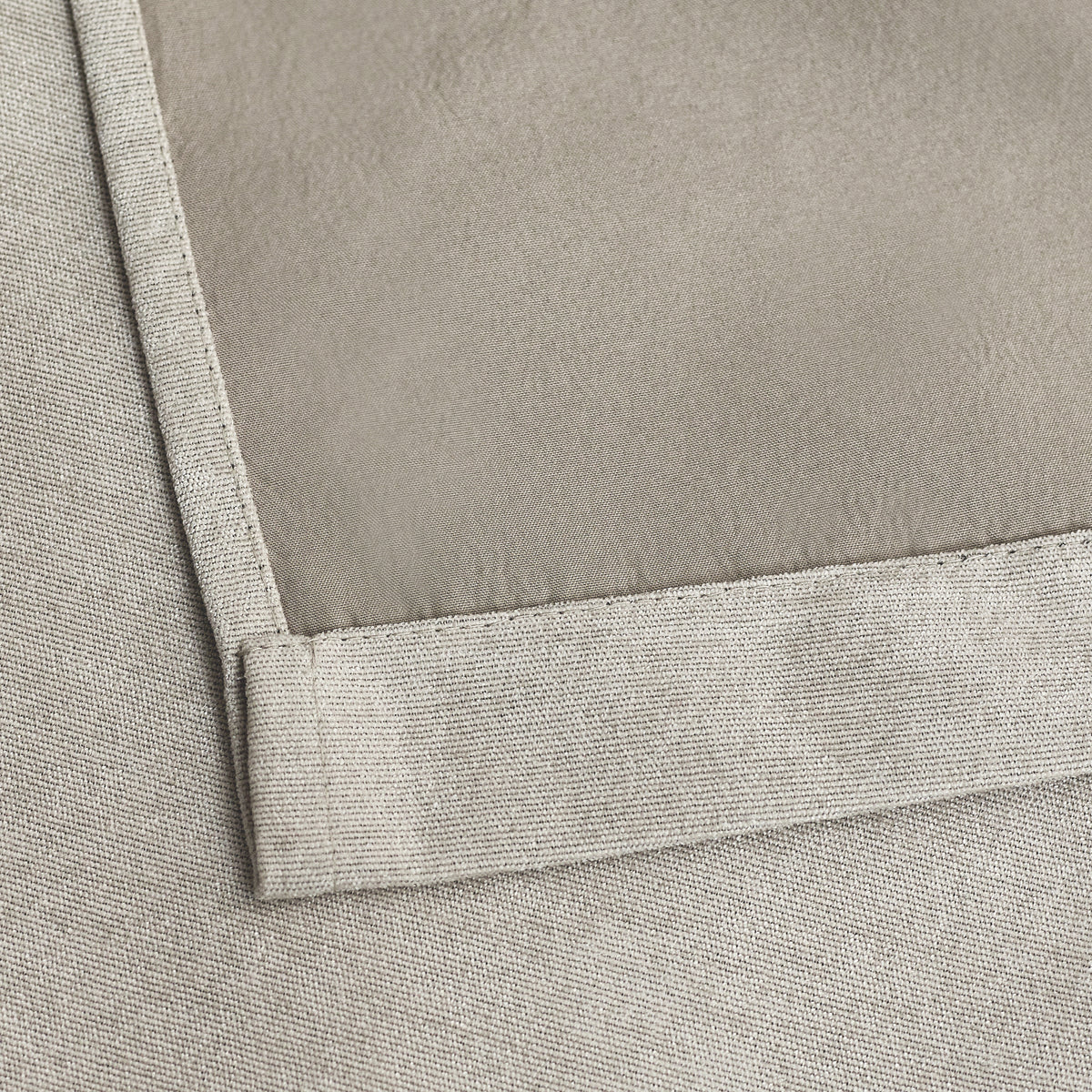 Chenille Triple Woven Ready Made Blackout Curtains Cream