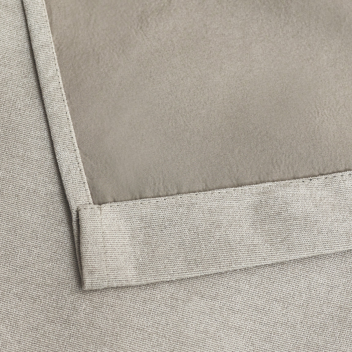 Chenille Triple Woven Ready Made Eyelet Blackout Curtains Cream
