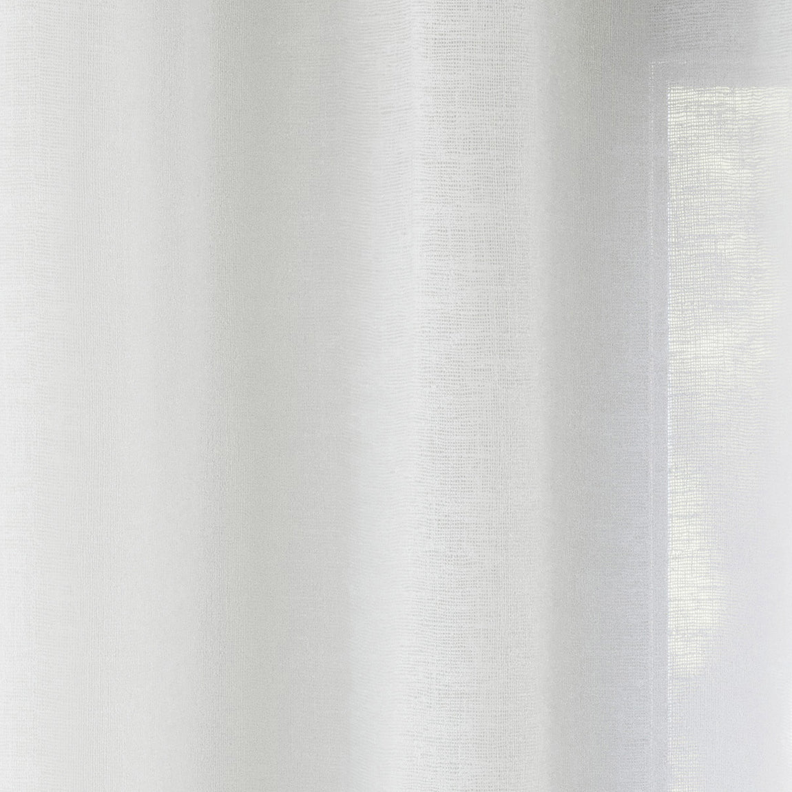 Crete Ready Made Single Voile Curtain White