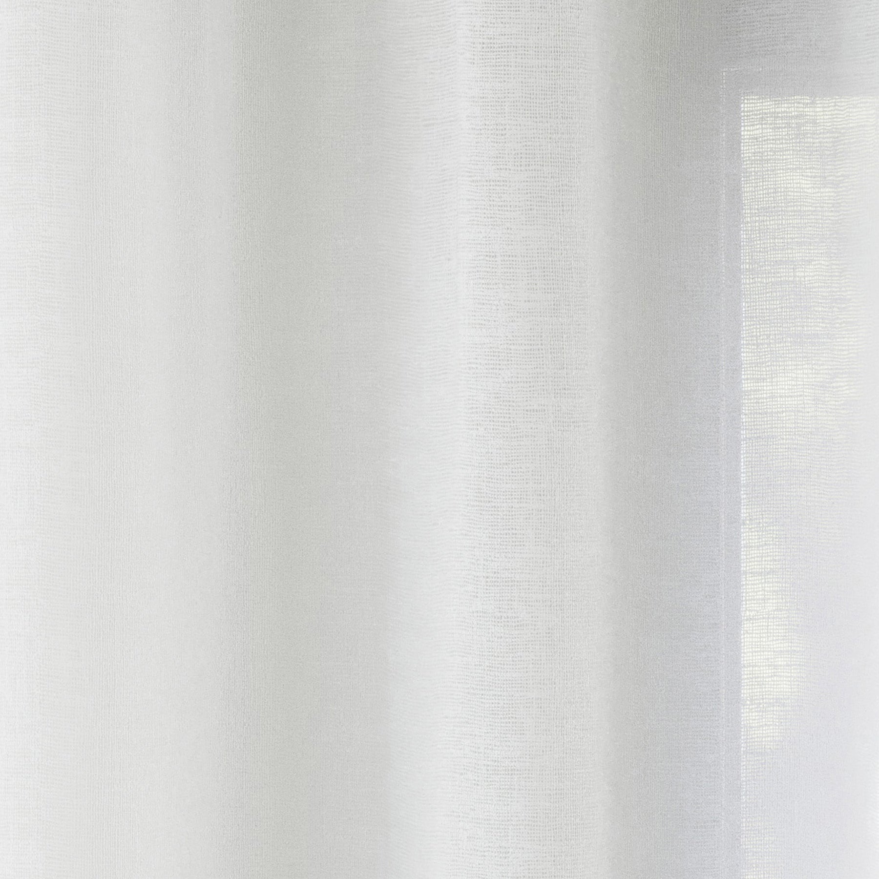 Crete Ready Made Single Voile Curtain White