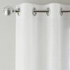Crete Ready Made Single Voile Curtain White