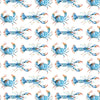 Voyage Maison Crustaceans Printed Cotton Fabric Cobalt