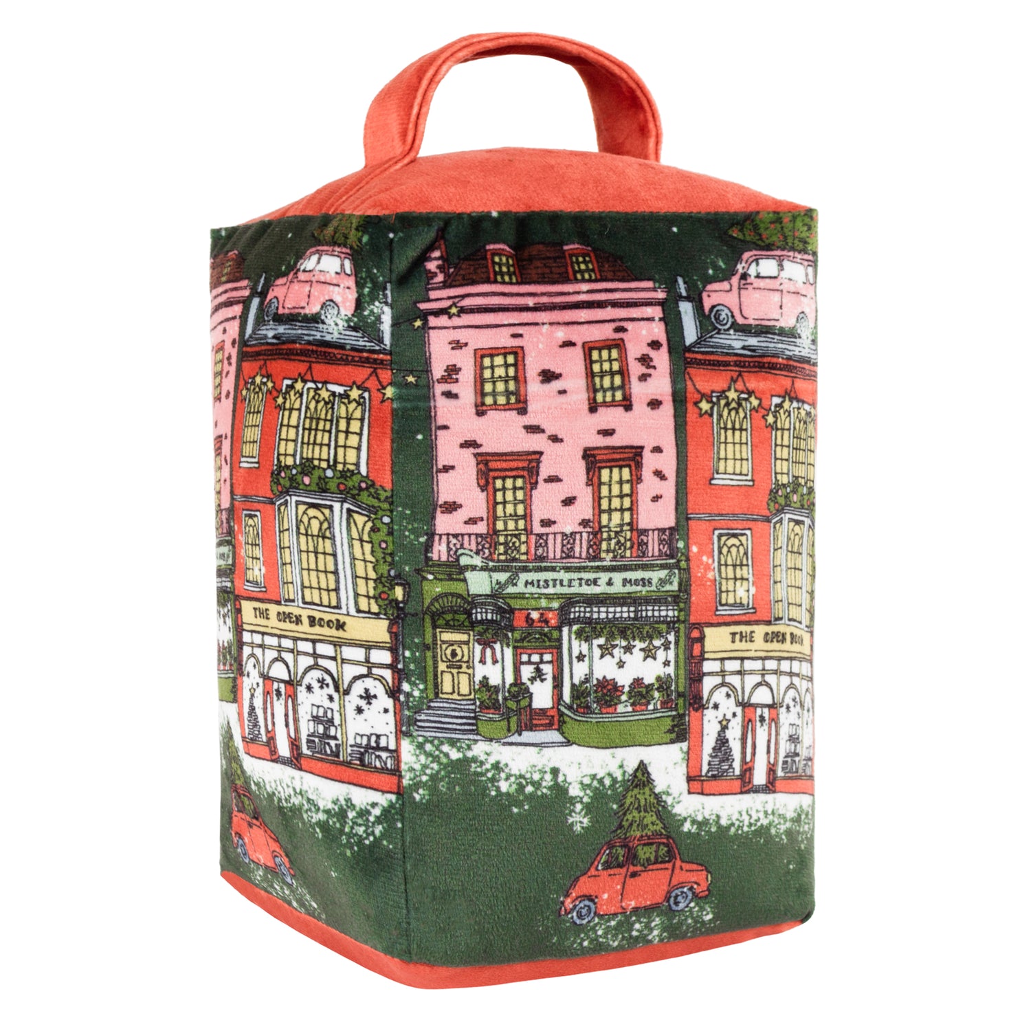 Christmas Spirit Velvet Doorstop Multi
