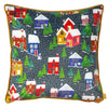 Furn Christmas Together Twilight Town Piped Filled Cushion 43cm x 43cm Multi
