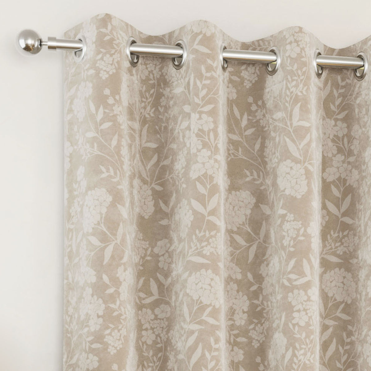 Cuba Thermal Ready Made Eyelet Blackout Curtains Cream