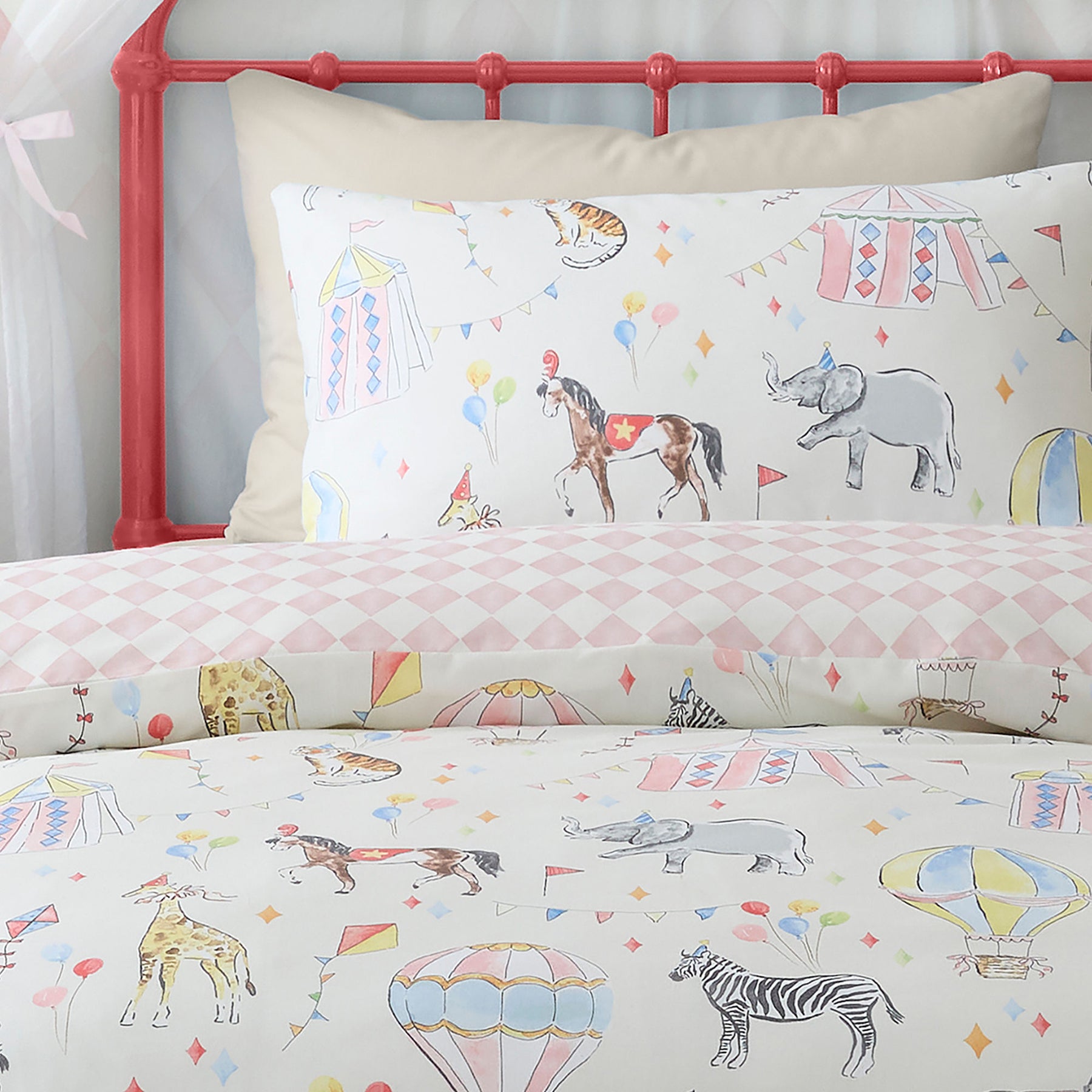 Bedlam Circus Time Duvet Cover Bedding Set Multi
