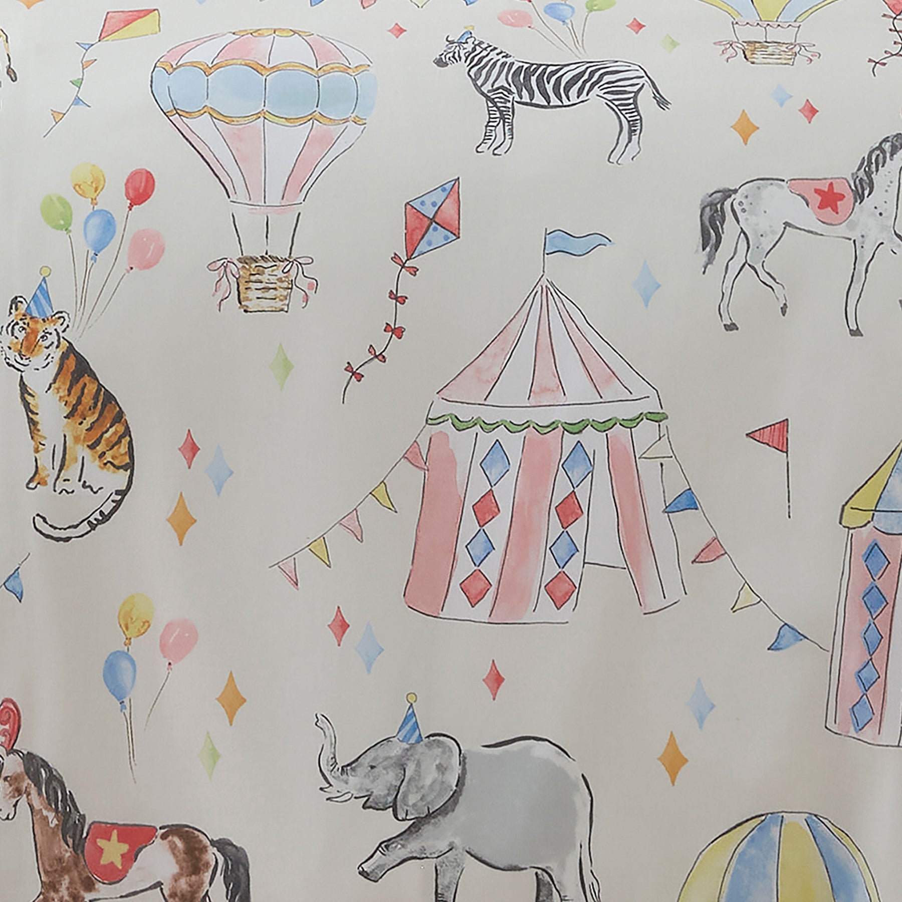 Bedlam Circus Time Duvet Cover Bedding Set Multi