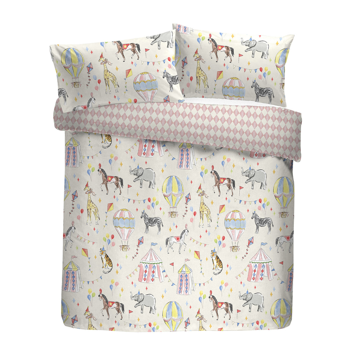 Bedlam Circus Time Duvet Cover Bedding Set Multi