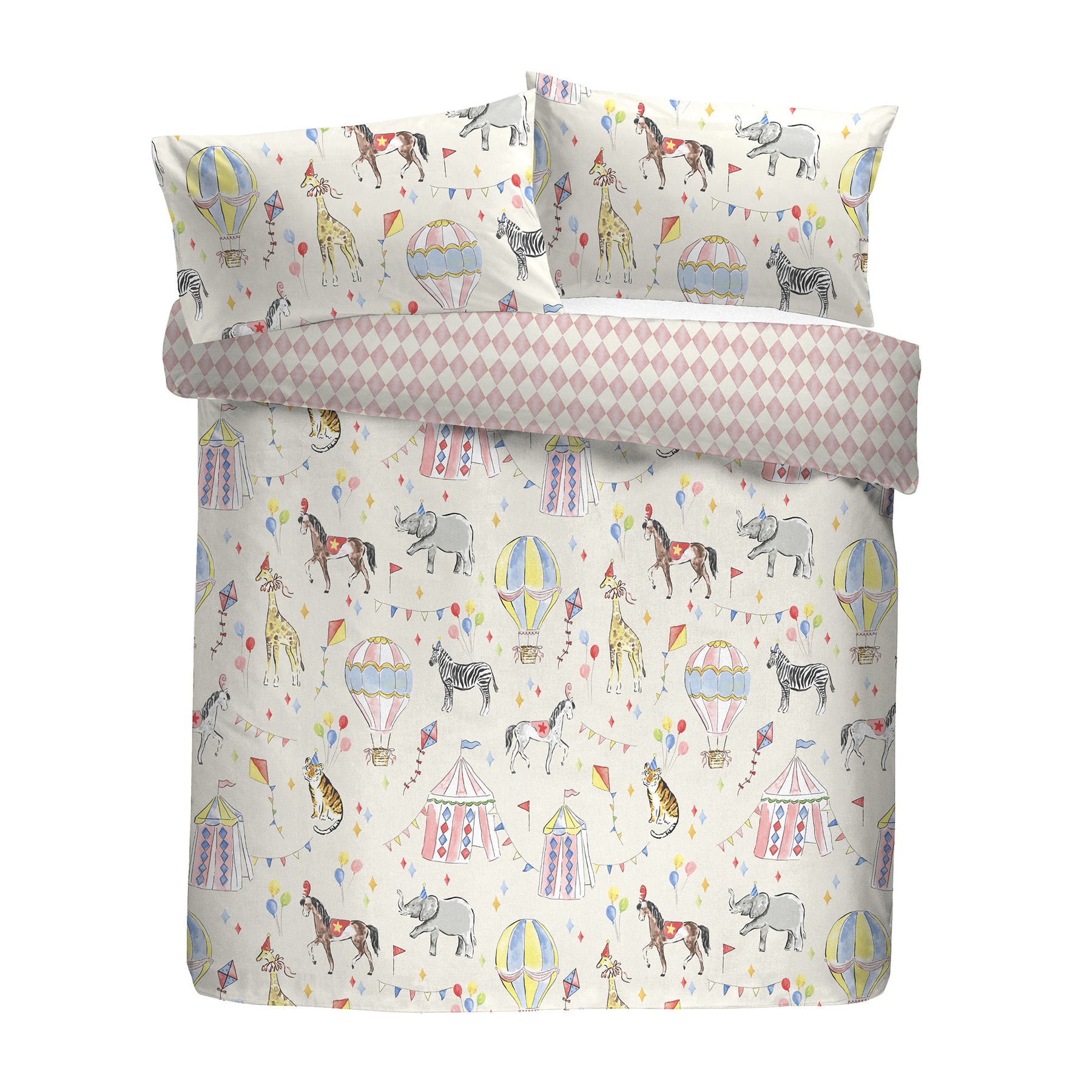 Bedlam Circus Time Duvet Cover Bedding Set Multi