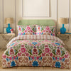 Curious Lotus Exotic Floral Duvet Cover Bedding Set Linen