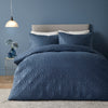 Serene Cavali Super Soft Duvet Cover Bedding Set Dark Blue or Denim Blue