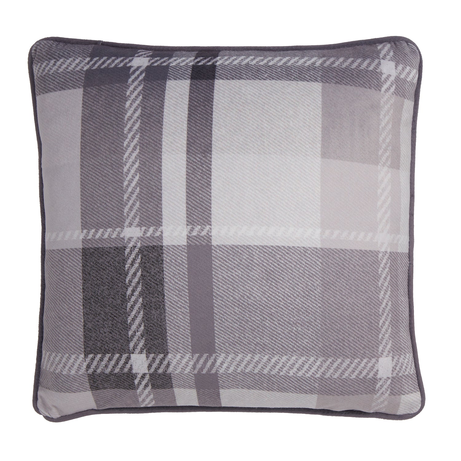 Dreams & Drapes Colville Hedgehog Velvet Filled Cushion 43cm x 43cm Grey