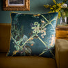 Laurence Llewelyn-Bowen Cotswold Fantasia Dawn Velvet 55cmx55cm Filled Cushion Green